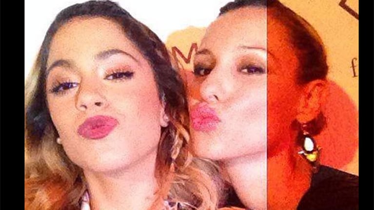 El encuentro de Pampita con Tini Stoessel (Foto: Twitter)