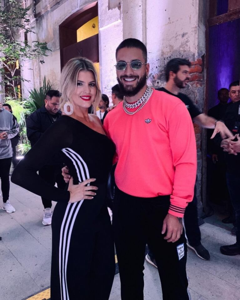 El encuentro de Violeta Urtizberea y Mery del Cerro con Maluma en un evento: sus divertidas reacciones