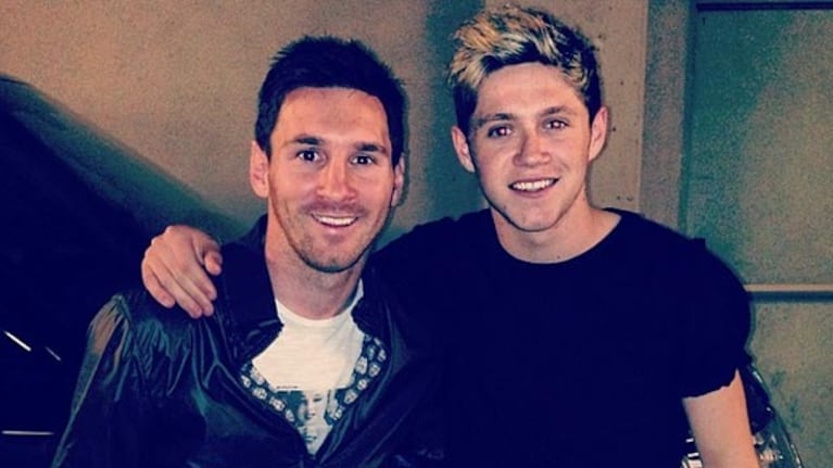 El encuentro entre Loinel Messi y el cantante de One Direction. (Instagram)