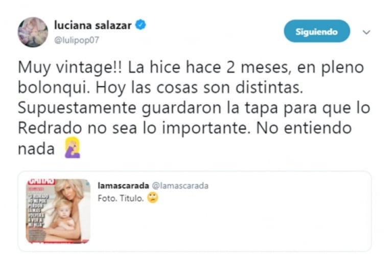 El enojo de Luciana Salazar con la revista Caras por su última tapa: “No entiendo nada”