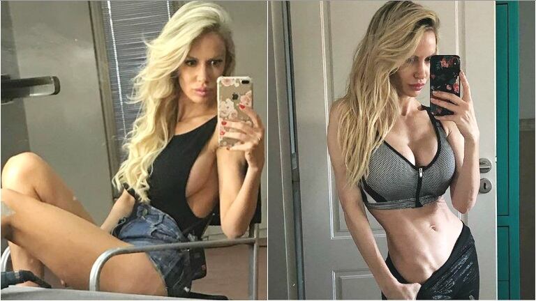 El enojo de Luciana Salazar tras compartir una foto de sus abdominales (Fotos: Instagram)