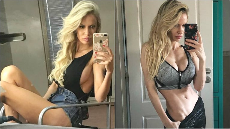 El enojo de Luciana Salazar tras compartir una foto de sus abdominales (Fotos: Instagram)