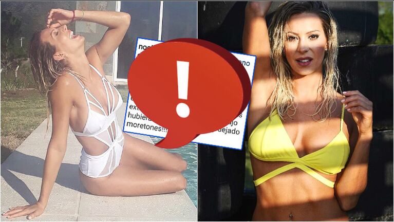 El enojo de Noelia Marzol con un seguidor que la acusó de usar Photoshop en su foto (Fotos: Instagram)