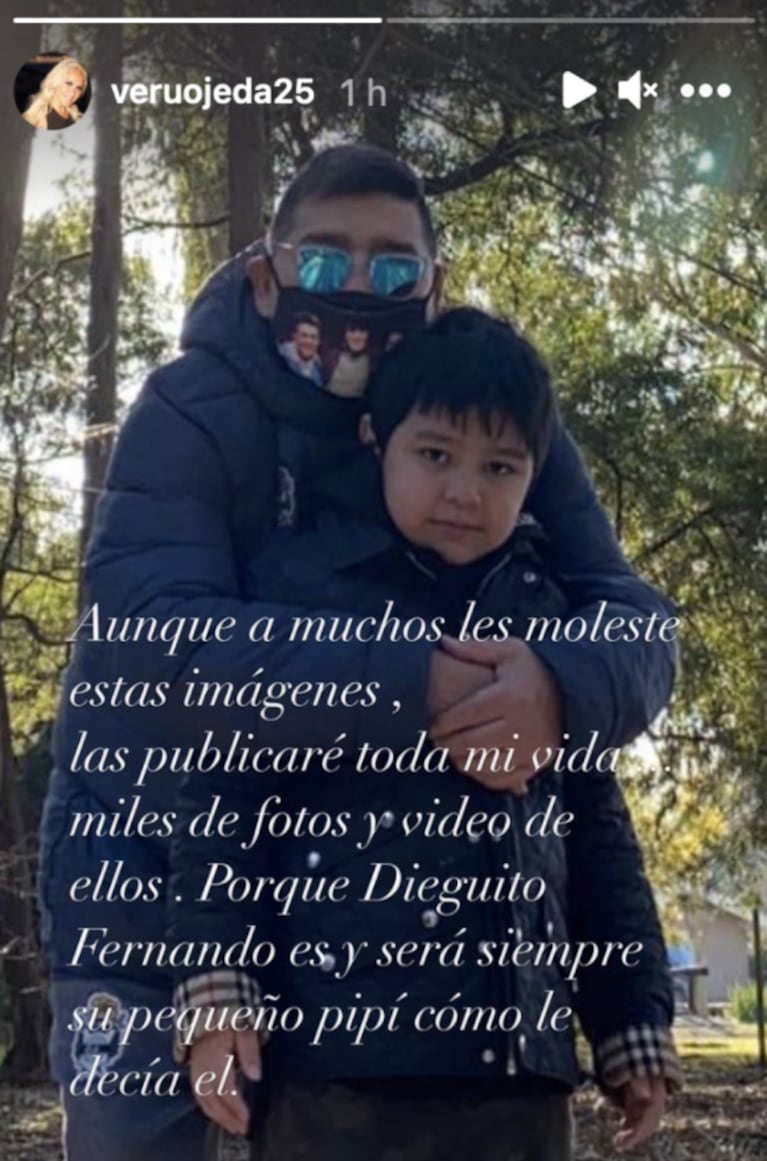 El enojo de Verónica Ojeda por el cierre de la cuenta de Instagram de Dieguito Fernando: "Sos un ser desagradable"