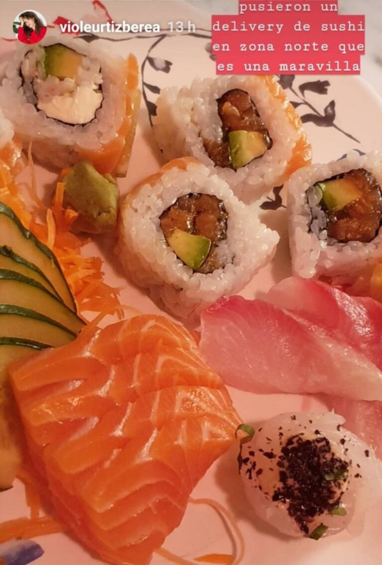 El enojo de Violeta Urtizberea con quienes la critican por comer sushi embarazada: "Mi obstetra me deja"