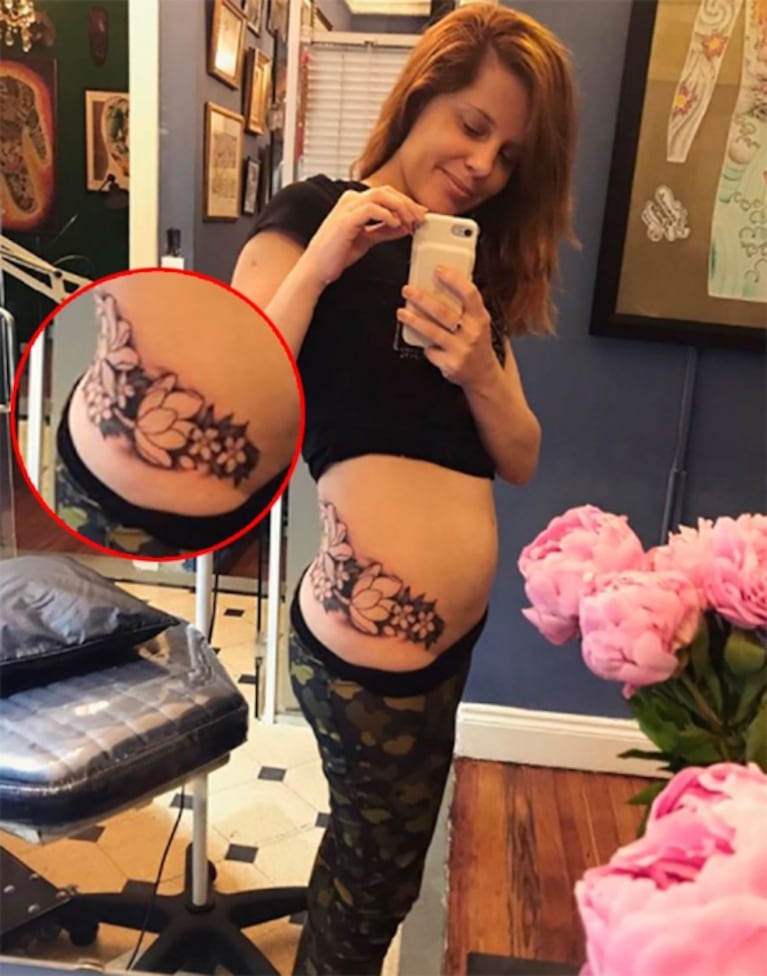 El enorme tatuaje de Agustina Kämpfer, con un profundo significado: "Las semillas del loto indio pueden germinar aún después diez siglos"