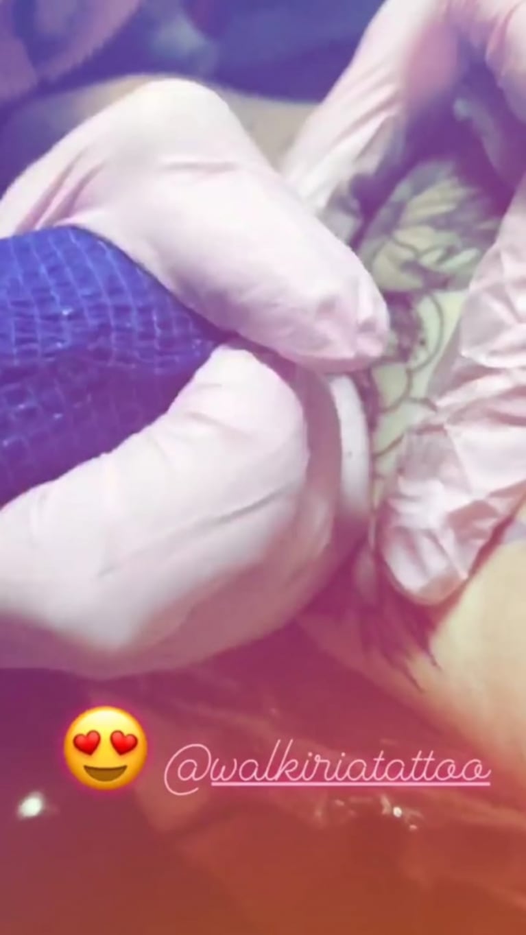 El enorme (y muy significativo) tatuaje de Morena Rial dedicado a Facundo Ambrosioni