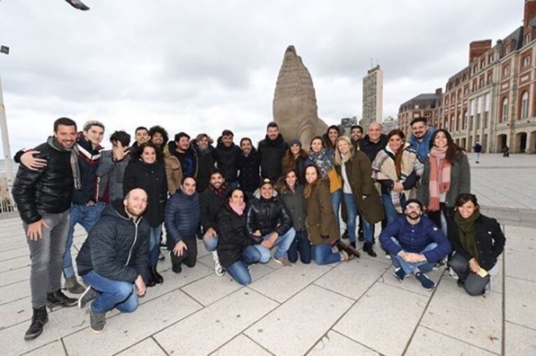 El equipo de ShowMatch se reunió en Mar del Plata y se sumó Fran Tinelli como asistente de producción