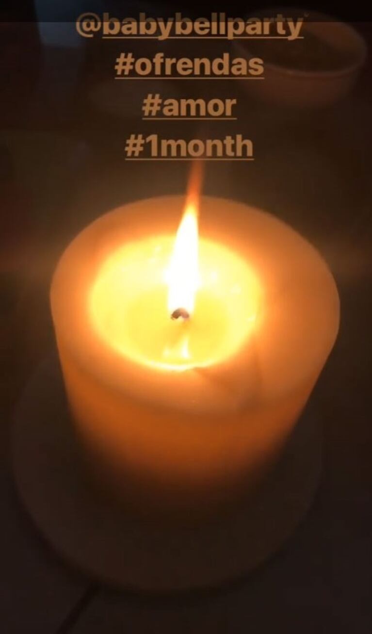 El especial ritual de Agustina Kämpfer para celebrar el primer mes de vida de su hijo, Juan: "Ofrendas, amor y bendiciones al bebé"