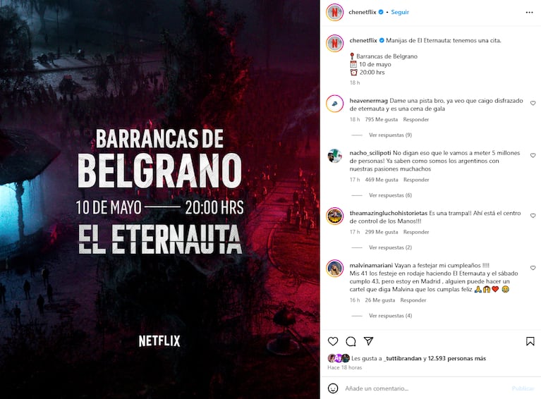 El Eternauta: Netflix convocó a un evento masivo en Barrancas de Belgrano y revolucionó a los fans