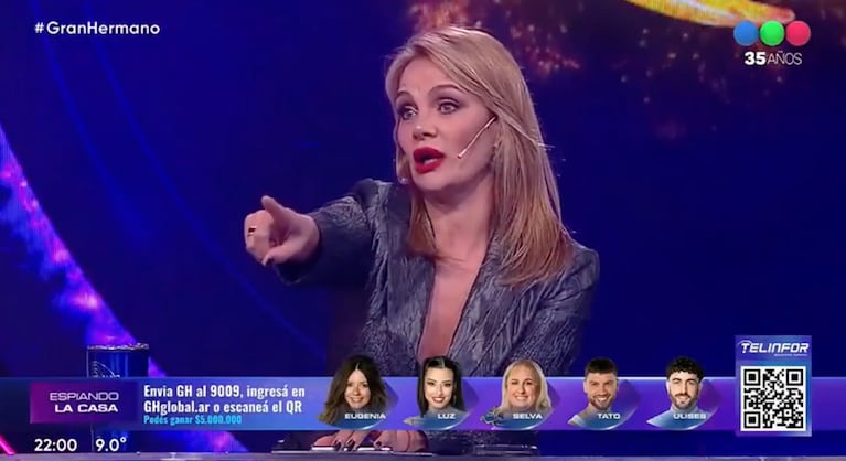 El exabrupto de Eliana Guercio en el debate de Gran Hermano (Captura: Telefe)
