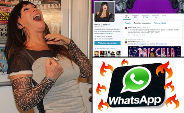 El excéntrico descargo tuitero de Moria Casán, tras su polémico audio hot. (Foto: Web)