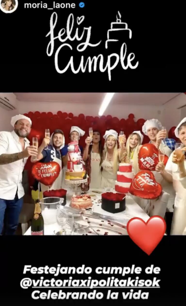 El extravagante festejo de cumpleaños de Vicky Xipolitakis con Moria Casán: "Gracias por hacerme tan feliz"
