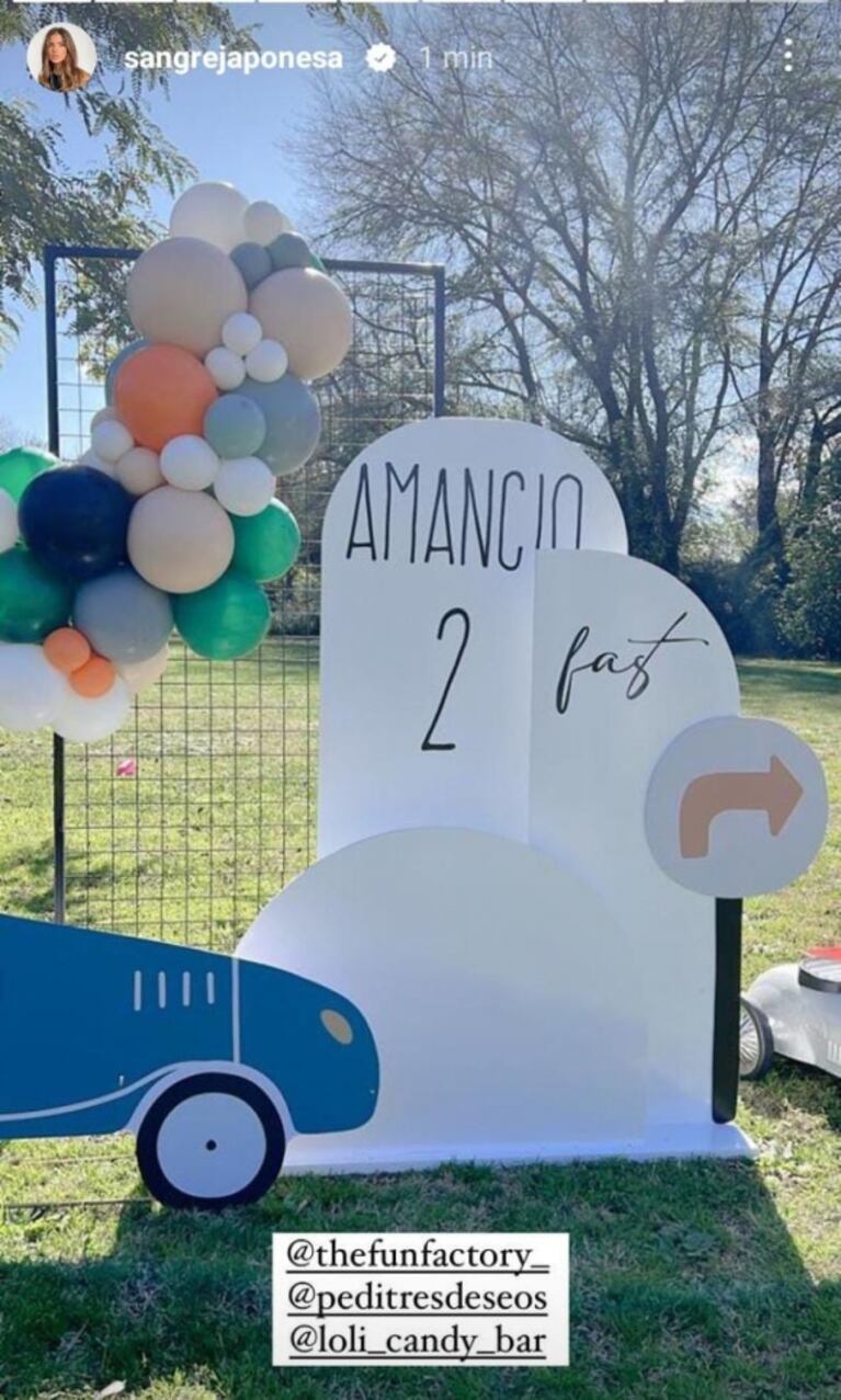 El festejo de cumple de Amancio, el hijo de China Suárez y Benjamín Vicuña, por dentro: súper look y la presencia de su hermanito Beltrán