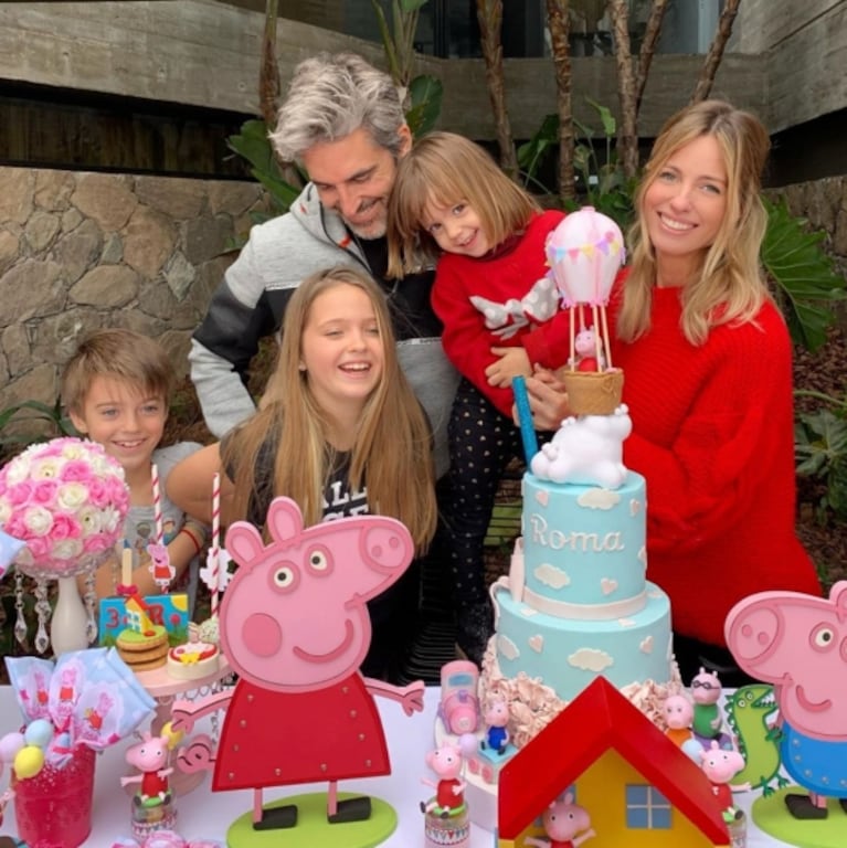 El festejo de cumple de Roma, la hija menor de Rocío Guirao Díaz y Nicolás Paladini: ¡a full con Peppa Pig! 