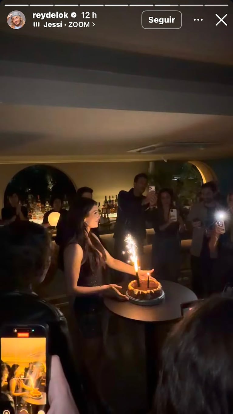 El festejo de cumpleaños de Eva de Dominici en Buenos Aires (Foto: Instagram/@reydel).