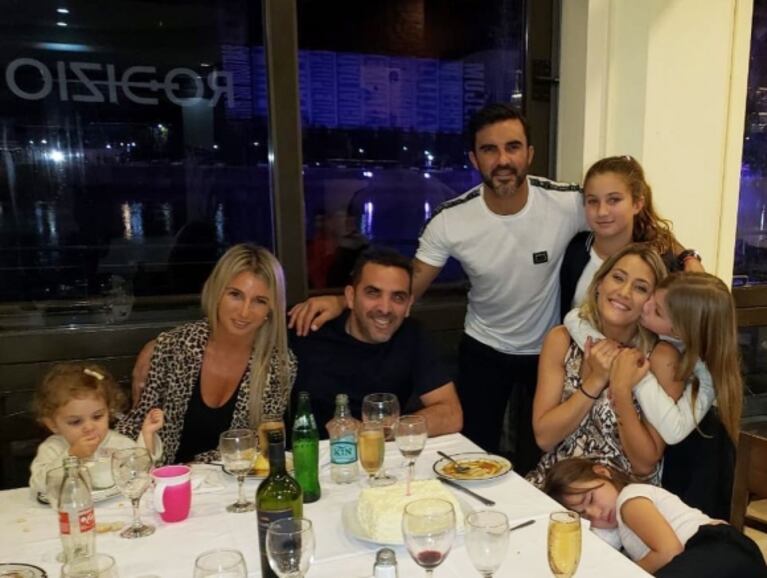 El festejo de cumpleaños de Mica Viciconte junto a Fabián Cubero y las hijas del futbolista