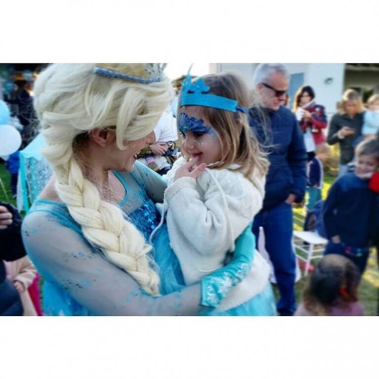 El festejo de Mery del Cerro por los 3 años de Mila, su hija… ¡inspirado en Frozen!: "Siempre con vos"