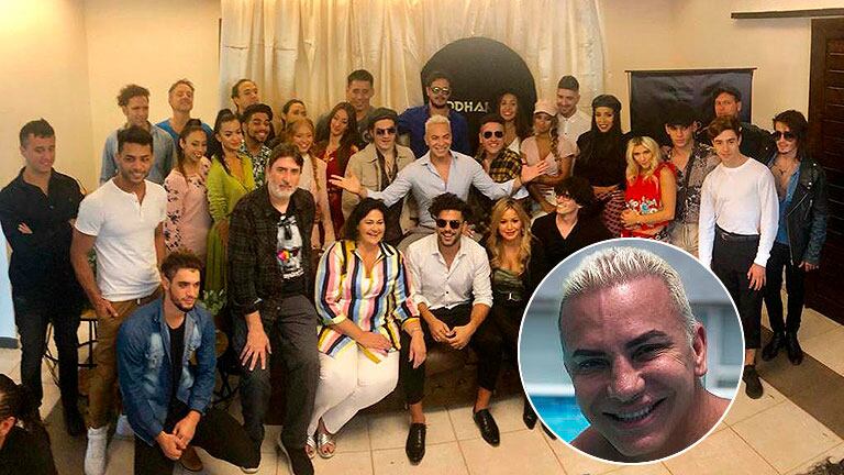El festejo del elenco de Siddharta tras consolidarse como la obra más vista de la temporada a nivel nacional