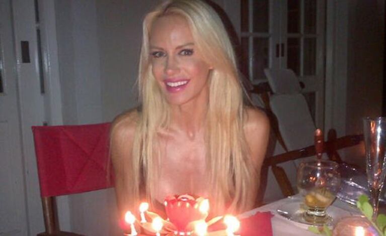 El festejo íntimo de Luciana Salazar junto a Martín Redrado en su cumpleaños. (Foto: Twitter)