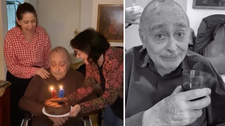El festejo por los 89 años de Pepe Novoa (Foto: Instagram @novoalauraok)