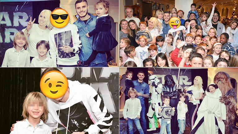 El festejo por partida triple de los hijos varones de Wanda Nara. (Fotos: Instagram)