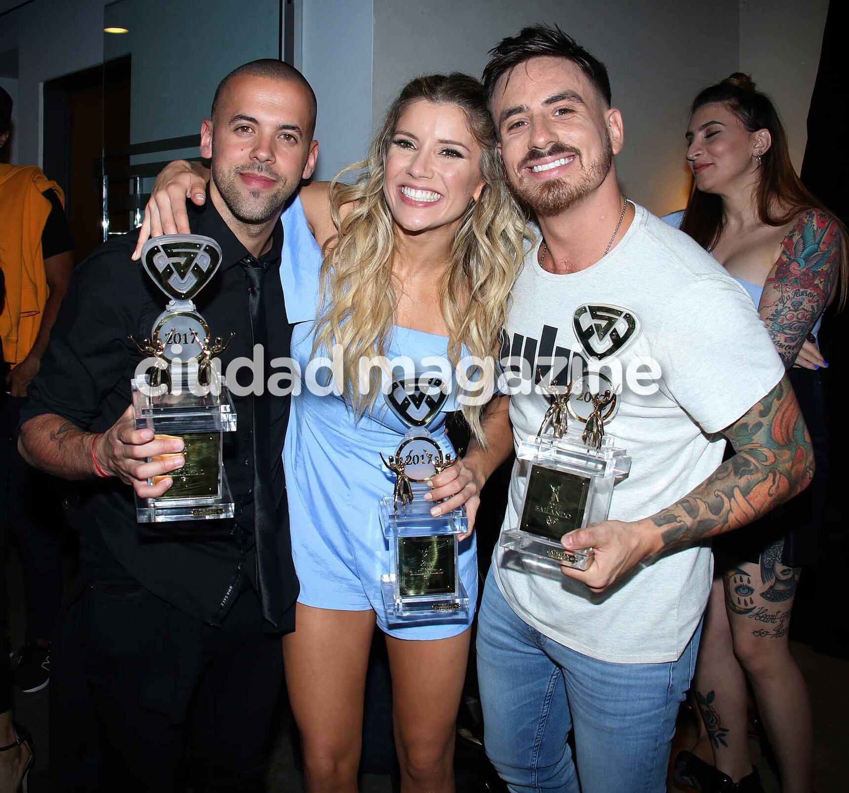 El festejo tras la final del Bailando (Foto: Movilpress)