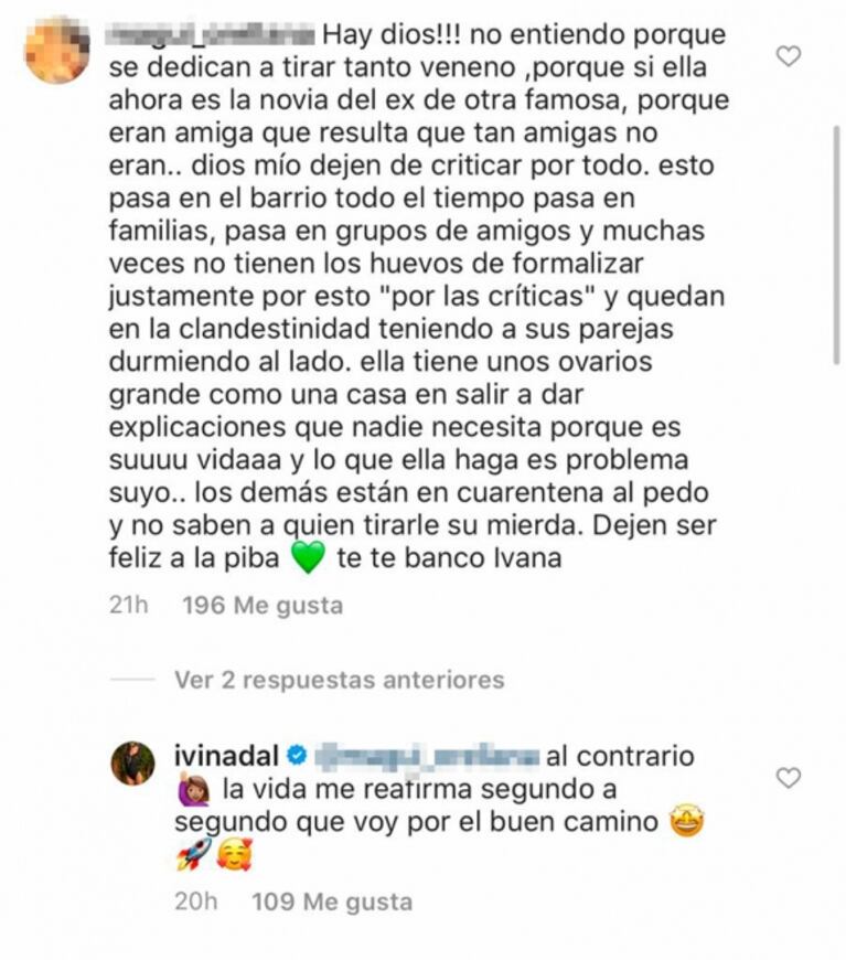 El filoso comentario de Ivana Nadal contra Nati Jota por la polémica de su novio: "Nunca estuvo en el grupo"