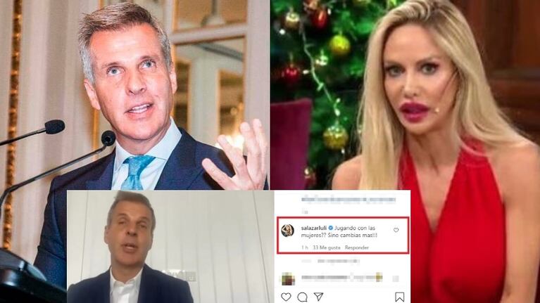 El filoso dardo de Luciana Salazar ¡en el Instagram de Martín Redrado! (Fotos: Instagram y Web)