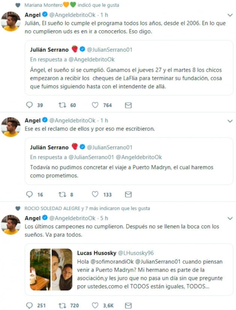 El filoso "escrache" de Ángel de Brito a Julián Serrano y Sofi Morandi, campeones del Bailando 2018