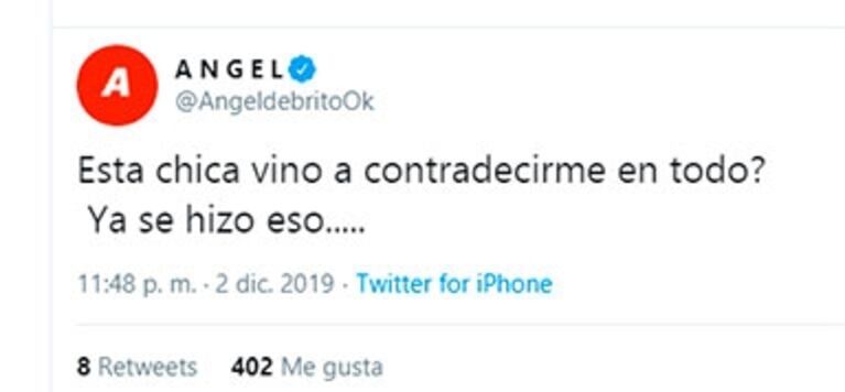 El filoso palito de Ángel de Brito para Nicole Neumann: "¿Esta chica vino a contradecirme en todo?"