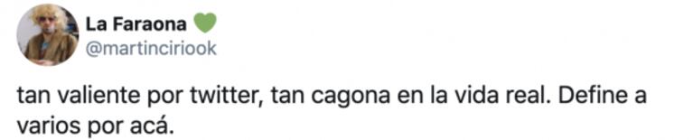 El filoso tweet de Nati Jota a una seguidora que la criticó, tras haberla visto personalmente: "Qué picante que sos por Twitter..."