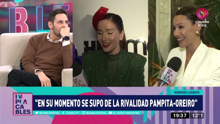 El filoso vaticinio de Rodrigo Lussich sobre Pampita y su supuesto enojo con Natalia Oreiro. Foto: Captura de TV