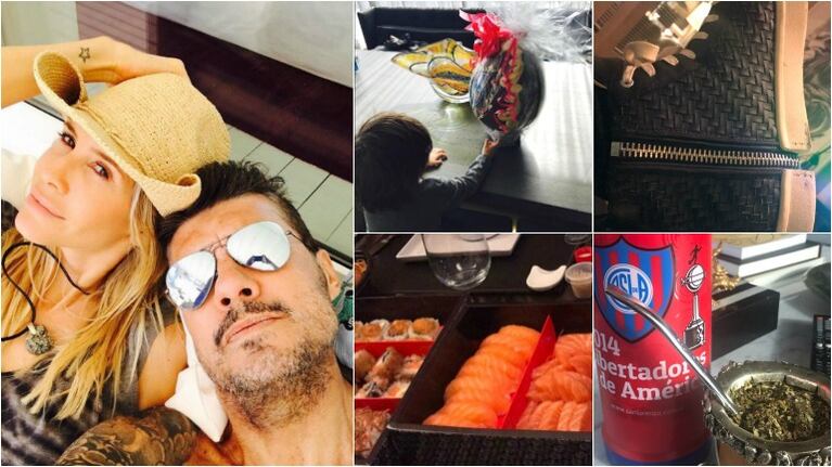 El finde de relax de Marcelo Tinelli: mates, huevo de pascua, fútbol… ¡y unas zapatillas muy particulares! Foto: Instagram