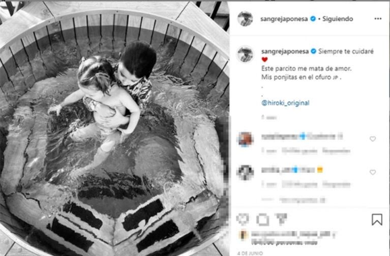 El finde VIP y relajado de Benjamín Vicuña con China Suárez: la espectacular piscina japonesa de su jardín