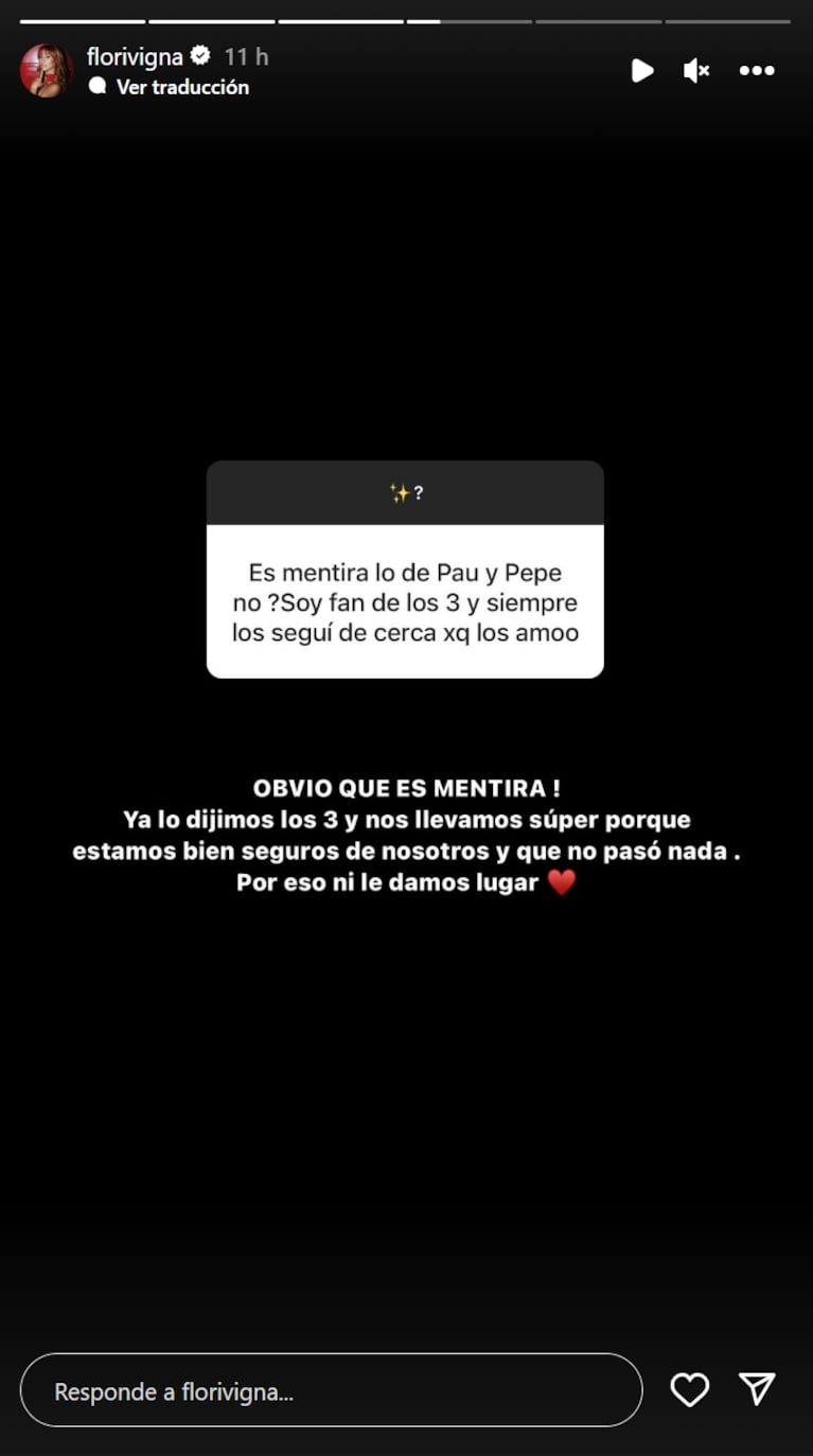 El firme descargo de Flor Vigna tras el rumor de que Pedro Alfonso engañó a Paula Chaves con ella