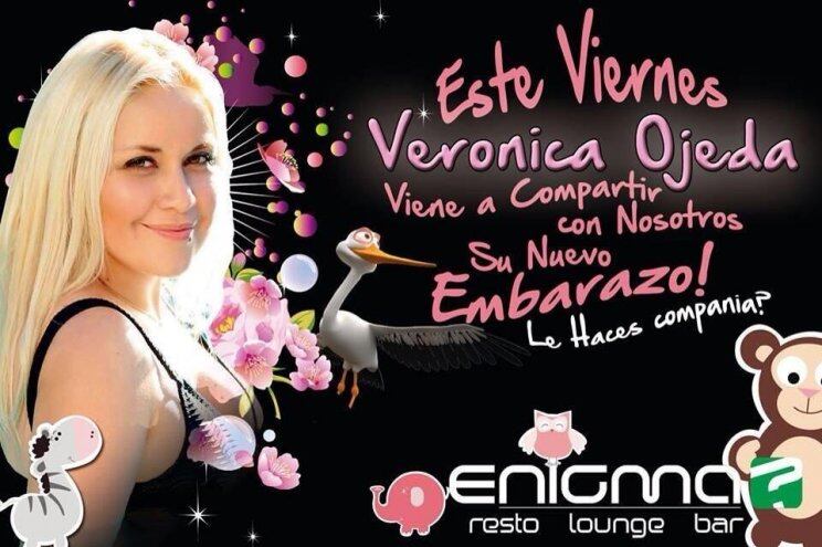 El flyer del bar que prometía la presencia de Verónica Ojeda. (Foto: Web)