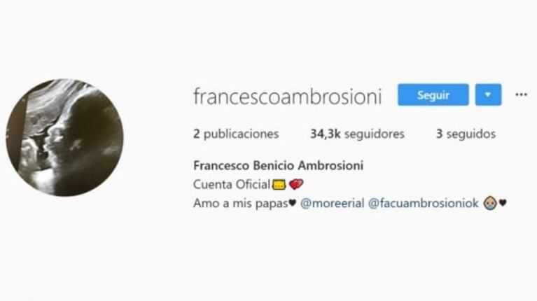 El fuerte cambio de Morena Rial a la cuenta de Instagram de su bebé, tras la separación de Facundo Ambrosioni