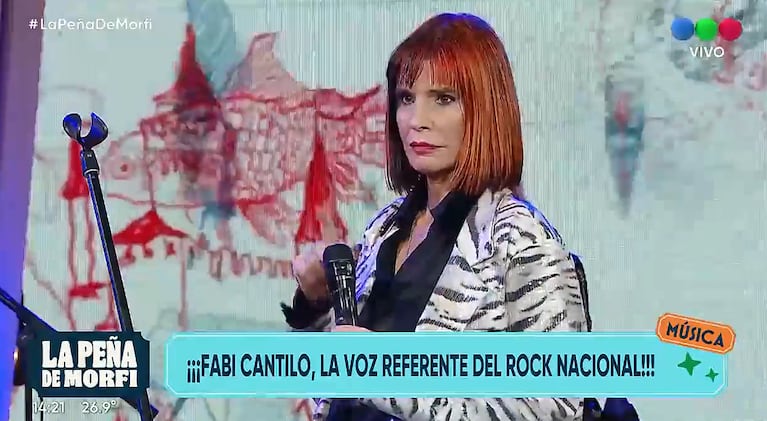 El fuerte enojo en vivo de Fabiana Cantilo en La Peña de Morfi: “Me cortaron”