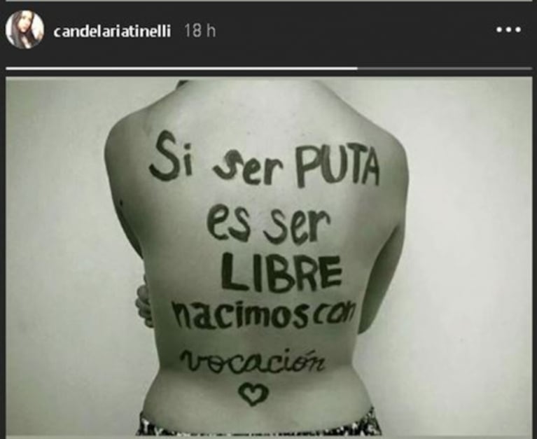 El fuerte manifiesto de Cande Tinelli: “No soy un objeto, no pierdo misterio ni valor por mostrar mi cuerpo”