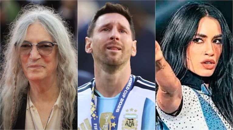 El fuerte mensaje de Lali sobre Messi y las disculpas públicas de la cantante Patti Smith