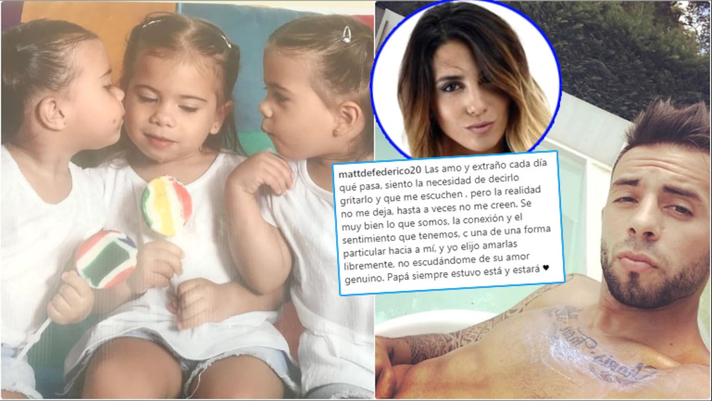 El fuerte mensaje de Matías Defederico a sus hijas tras separarse de Cinthia Fernández (Fotos: Instagram)