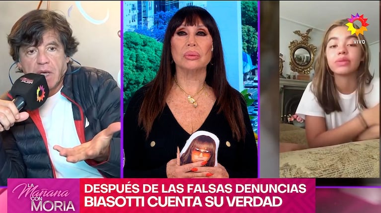 El fuerte mensaje de Ricardo Biasotti a su hija Anna del Boca en vivo (captura de eltrece)