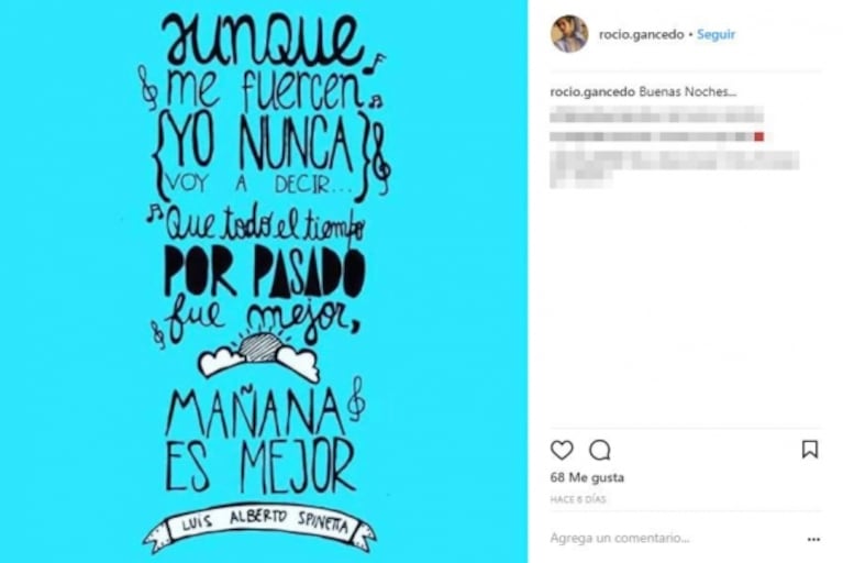 El fuerte mensaje que Rocío Gancedo publicó 5 días antes de quitarse la vida: "Si dejás todo en las manos de Dios, verás la mano de Dios en todo"