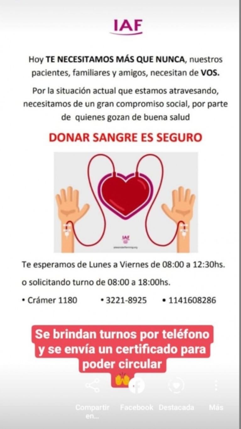 El fuerte pedido de Fede Bal en plena cuarentena, tras ser diagnosticado con cáncer: "Sigan donando sangre"
