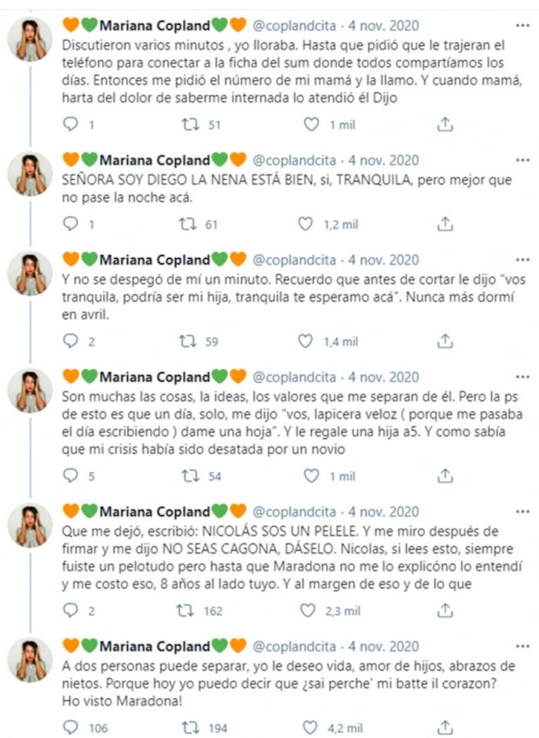 El fuerte relato de una joven que estuvo en un centro de rehabilitación con Diego Maradona que emocionó hasta las lágrimas a Gianinna: "Lloren todos conmigo"