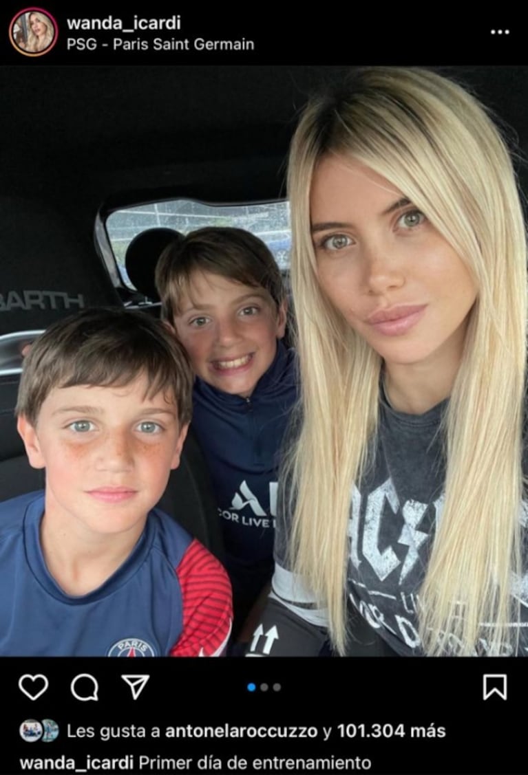 El gesto buena onda de Antonela Roccuzzo con Wanda Nara que desmiente su rivalidad: le puso like a una foto con sus hijos