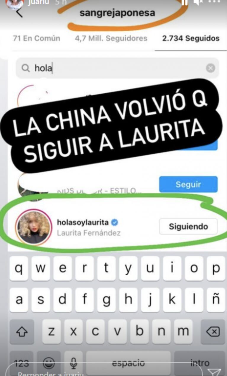 El gesto buena onda de China Suárez con Laurita Fernández, tras su reconciliación con Nicolás Cabré