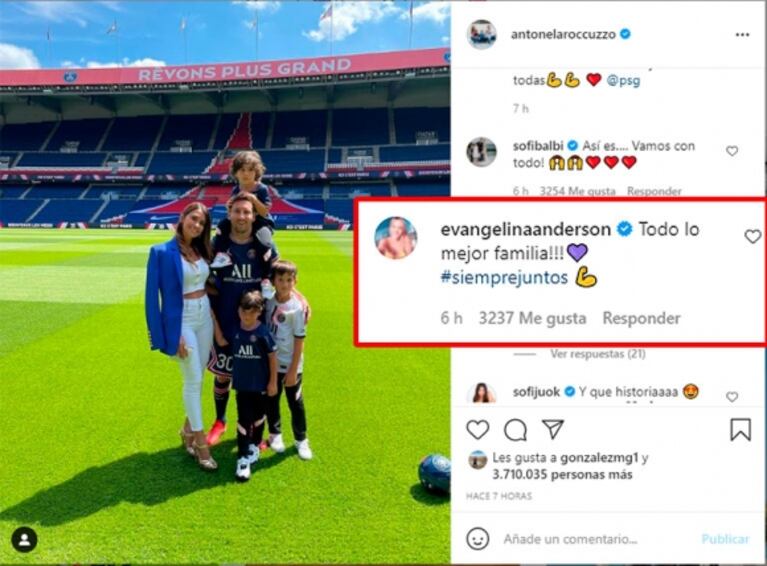 El gesto buena onda de Evangelina Anderson a Antonela Roccuzzo tras llegar a París con Messi: "Todo lo mejor"