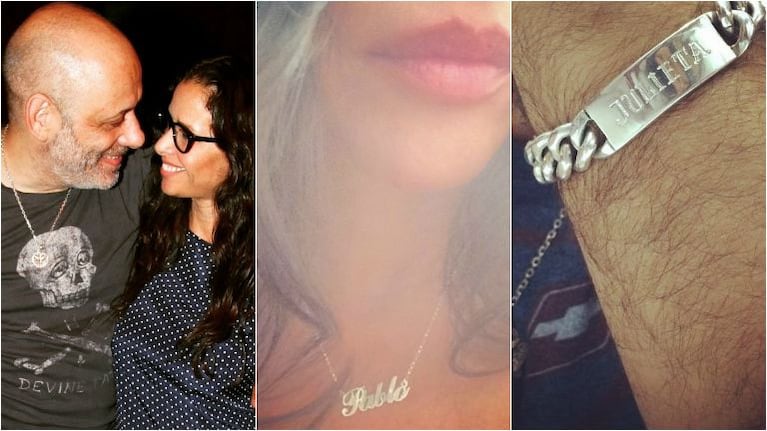 El gesto de amor entre Julieta Ortega y su novio Pablo Ramos (Fotos: Instagram)